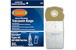 EnviroCare Replacement Micro Filtration Vacuum Bags Designed to Fit Eureka AS Uprights 3 Pack