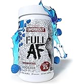 5% Nutrition FullAF Pre-Workout | Stim-Free with Massive Pumps | L-Citrulline, L-Taurine, Nitrosigine, GlycerSize | 13.05 oz (Blue Raspberry)