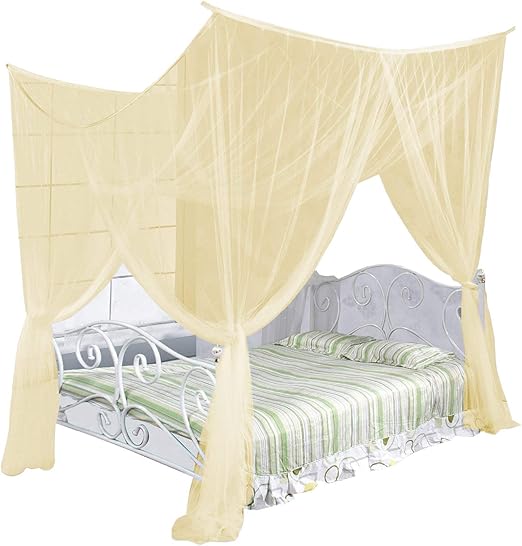 Amazon Com Just Relax Four Corner Post Elegant Mosquito Net Bed