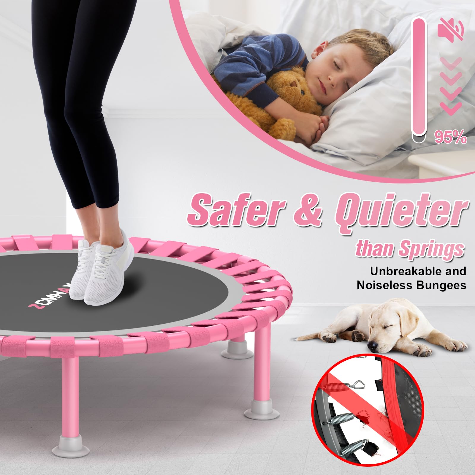 Foldable Mini Trampoline, 40