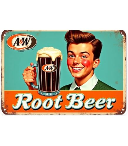Amazon.com: Signs 4 Fun Round Sign | A&W Root Beer Sign | 12