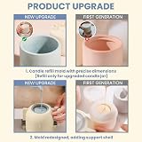 BOOWAN Nicole 9oz Round Candle Vessel Silicone Mold with Lid view 4