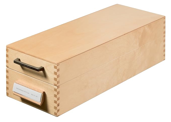 HAN Karteikasten 1007, DIN A7 quer aus Holz / Hochwertige Lernkarteibox aus edlem & robustem Naturholz für 1.500 DIN A7 Karte
