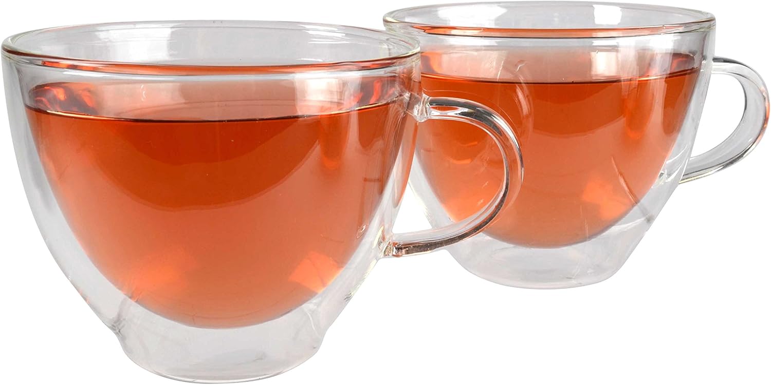 Amazon Com Artland Harmony Double Wall Tea Cup 12 Ounces Clear