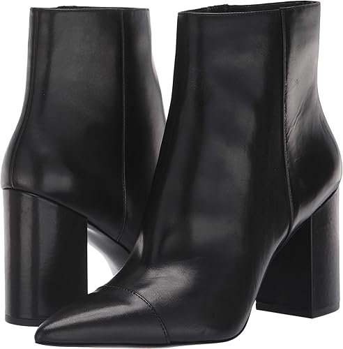 nine west ranfield leather cap toe bootie