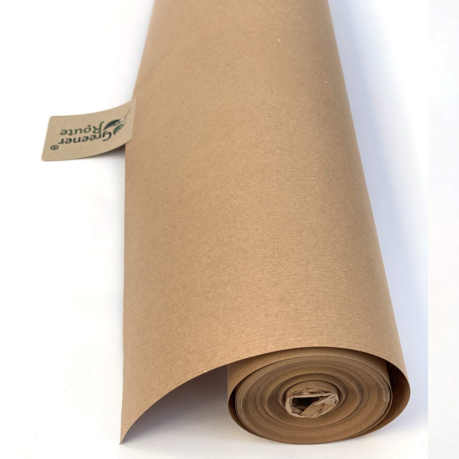 Versatile 500mm x 25m imitation Kraft brown paper. Ideal for secure packaging, void fill, and all your crafting needs. Recycled & recyclable