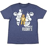 Five Nights at Freddy's T-Shirt Boys' Split Face Design Short Sleeve Top