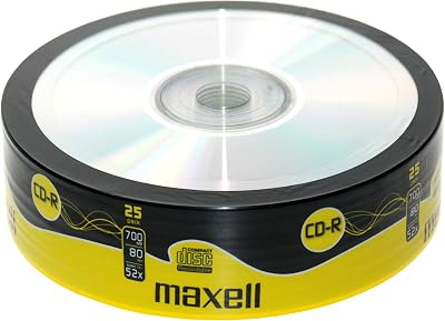 Maxell CD-R 10pk 80min 700MB 52x Speed Cakebox Storage Media