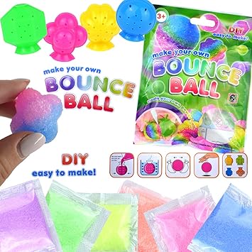 Henbrandt The Harlequin Brand Flummis Selber Machen Set 20 Tlg Springball Hupfball Dopsball Experimentierset Kinder Mitgebsel Amazon De Spielzeug