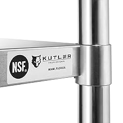 KUTLER Stainless Steel Table 24 x 30 Inches, NSF
