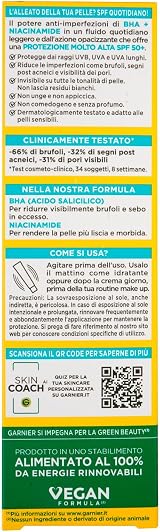 Garnier PureActive Facial Fluid SPF 50+ Mattifying Anti-Imperfections BHA view 7