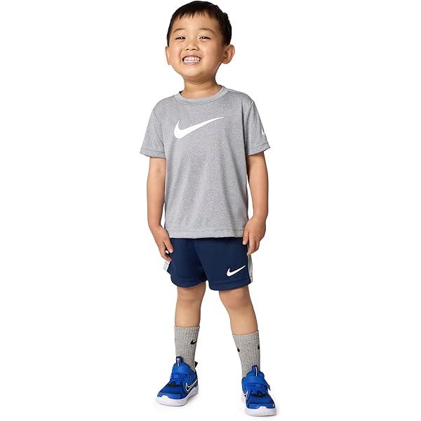 Amazon.com: Nike Little Boys Dri-FIT Graphic Tee & Shorts 2 Piece
