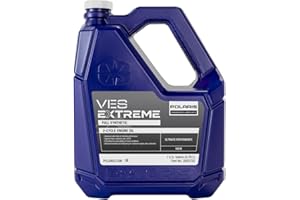 Polaris OEM Snowmobile VES Extreme Highest Performance Full Synthetic 2-Cycle Oil, 2-Stroke Snowmobiles, 1 Gallon, Synthetic - Part 2883732