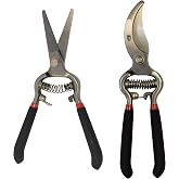 Spear &amp; Jackson CUTTINGSET17 Vintage Bypass Pruner &amp; Snips Set