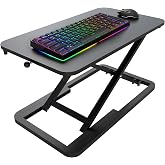 ESpefy Keyboard Riser for Desk- 23.6&rsquo;&lsquo; Height Adjustable Standing Desk Converter, Table Lifter for Standing, Keyboard and Mouse Riser for Ergonomic Sit Stand Workstations, 6 Height Levels