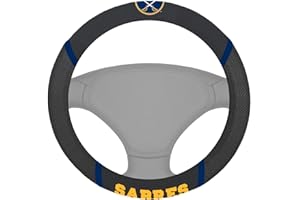 Fanmats NHL Buffalo Sabres Polyester Steering Wheel Cover 15"x15"
