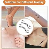 Grevosea 4 Double Lobster Clasp Extender, Stainless Steel Jewelry Connectors view 3