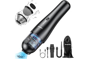 Chuboor Car Vacuum Cleaner, Portable Mini Car Vacuum Cordless Rechargeable, Handheld Vacuum Cleaner for Car, Wireless Vacuums Lightweight 1.1lbs, USB Charging