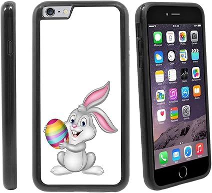 Amazon.com: [Cartoon Little Bunny Holding Easter Egg] for Apple iPhone 6 Plus/iPhone 6S Plus (5.5 inches), Hybrid Heavy Duty Armor Shockproof Silicone Cover Rugged case