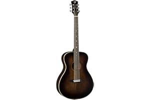 Luna 6 String Art Vintage Folk Solid Top Distressed Acoustic Guitar V