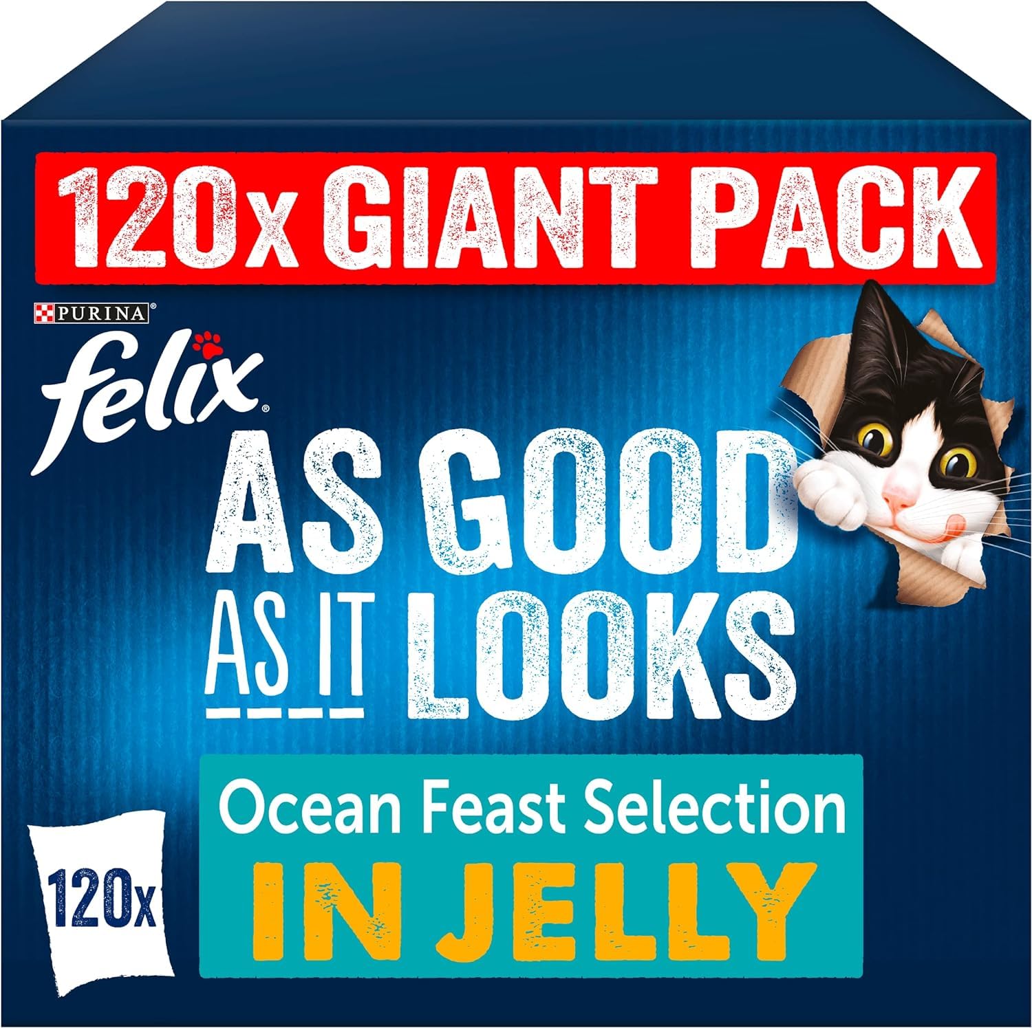 Felix As Good As It Looks Cat Food Fish 120x100g
