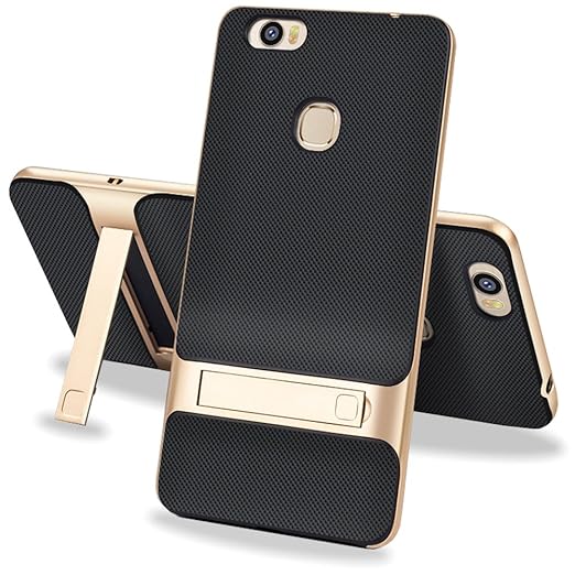 MOONCASE Huawei Honor Note 8 Hülle, Hybrid kratzfeste stoßdämpfende TPU +PC Bumper Frame Dual Layer Tasche Schutzhülle mit St