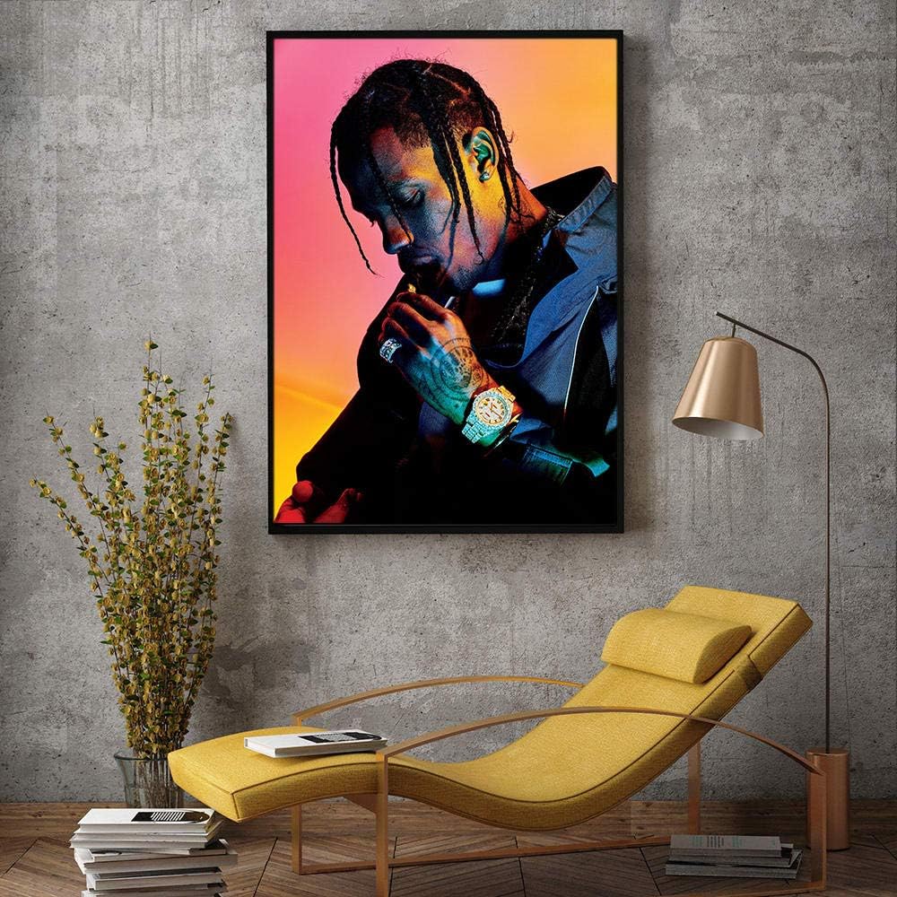 Fenfei Art Canvas Painting Modern Watercolor Poster and Print Wall Pictures for Room Home Decor-50x75cm_Frameless