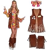 Morph 70s Costumes for Women, Hippie Costume Women, 60's Outfits for Womens, Womens Hippie Costumes