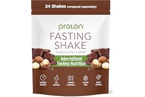Prolon Intermittent Fasting Drink Mix | Fasting Shake for Intermittent Fasting | Vitamins, Fiber, Plant Based Protein, Superfoods | Keto, Vegan, Gluten Free, Dairy Free | Chocolate, 24 Packets