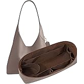 LOUKAYCCI Purse Organizer Insert for Coach brooklyn 28 Bag Insert Organizer DupontPaper Lightweight Purse Insert (Brown&Brown)