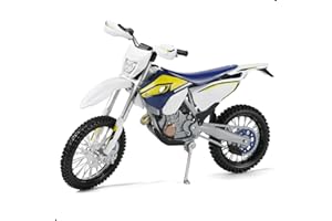 Risopen Dirtbike Toy Model Motorcycle Compatible for Husqvarna FE 501 1:12 Dirtbike Toy Motorcycle Model for Kid Age 8-14