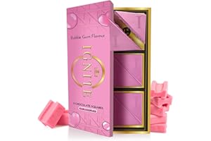 MBDH WELLNESS Ignite Chocolate Bars – Delicious Bubblegum Flavor Chocolate Squares for Couples, Crafted with Fine Ingredients for a Delightful Experience, Smooth & Velvety, Ideal for Men & Women
