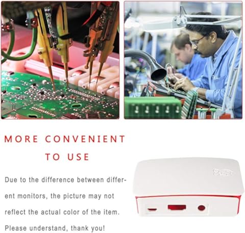 002-fr3-ES para Raspberry Pi 3 Funda Oficial ABS Enclosure Pi 2 2B Caja Shell Blanco Rojo