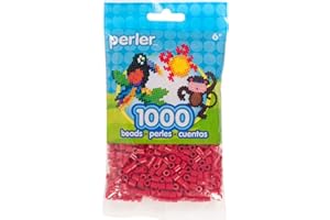 Perler Beads Fuse Beads for Crafts, 1000pcs, Cherry Red, Small