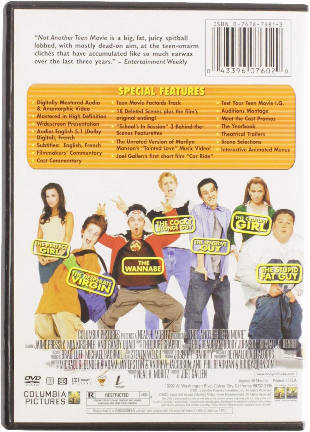 Not Another Teen Movie Special Edition Dvd ブルーレイ Amazon Co Jp