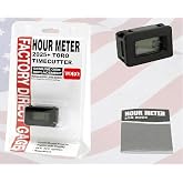Hardline Products USA Digital Hour Meter for 2025+ Toro Time Cutter Mowers - Genuine OEM Part 139-6404 - Waterproof Maintenance Gauge with 15-Year Battery - 0505