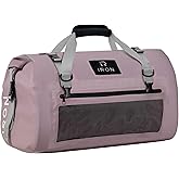 IRON JIA'S Motorcycle Dry Bag - Waterproof Duffle & Luggage Tail Bag Saddle Bags with Roll Top Closure, Shoulder Straps, Inner Pocket and Mesh Pocket (Purple, 30L)