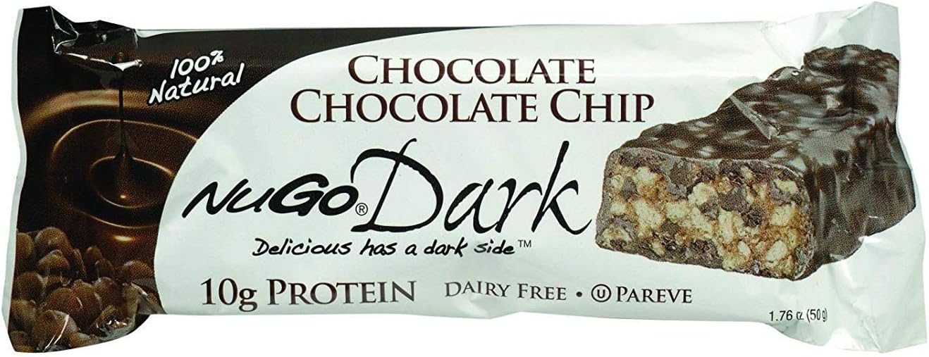 NuGo Nutrition Bar - Dark - Chocolate Chocolate Chip - 50 g - Case of 12