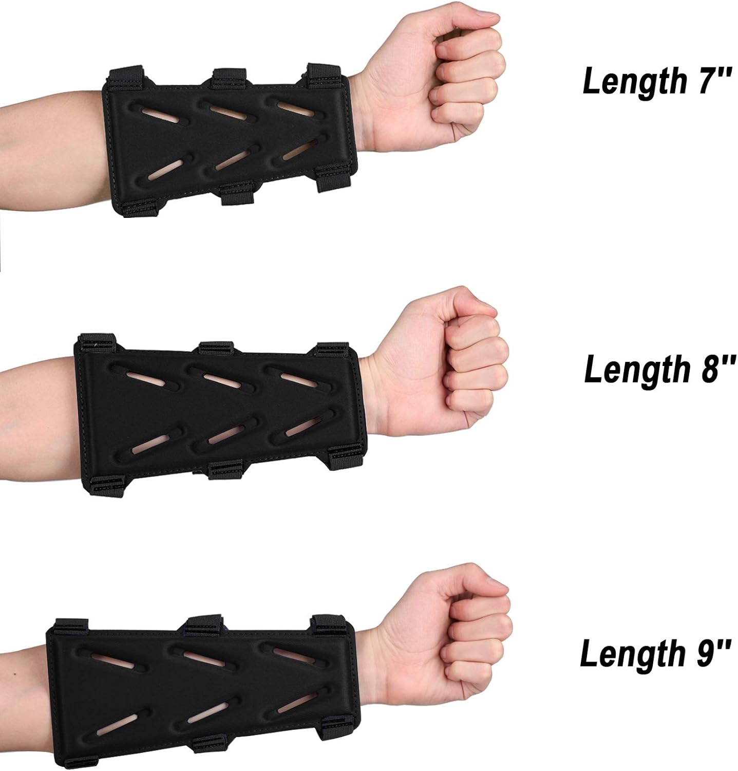 KRATARC Archery Arm Guard Adjustable Protective 3-Strap Accessory Lightweight Hunting Target Shooting Adult Unisex : Sports & Outdoors
