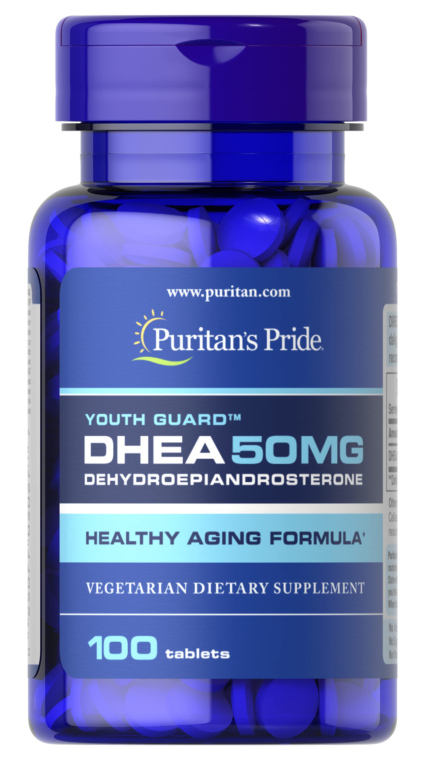 Puritan's Pride DHEA 50Mg, May Promote Sugar Metabolism, 100 Count