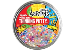 Crazy Aaron's Thinking Putty® - Poke'N Dots Popp’n - Multi-Color Sensory Putty for Kids and Grown ups in a 4" Tin - Creative and Endless Fun, Stress Relief Therapy Toys, Never Dries Out - Made in USA