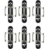 Electric Fence Tape Corner/Ends Insulator with Buckles, 6 Pack | Wood Post Tape Connector, With Screw, For Polytape up to 40mm