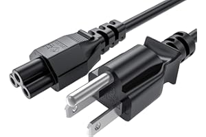 TV Power Cord, Ancable 3-Feet 3 Prong Replacement AC Laptop Power Cord Cable for LG LED LCD Smart 1080p HDTV, Dell HP Asus To