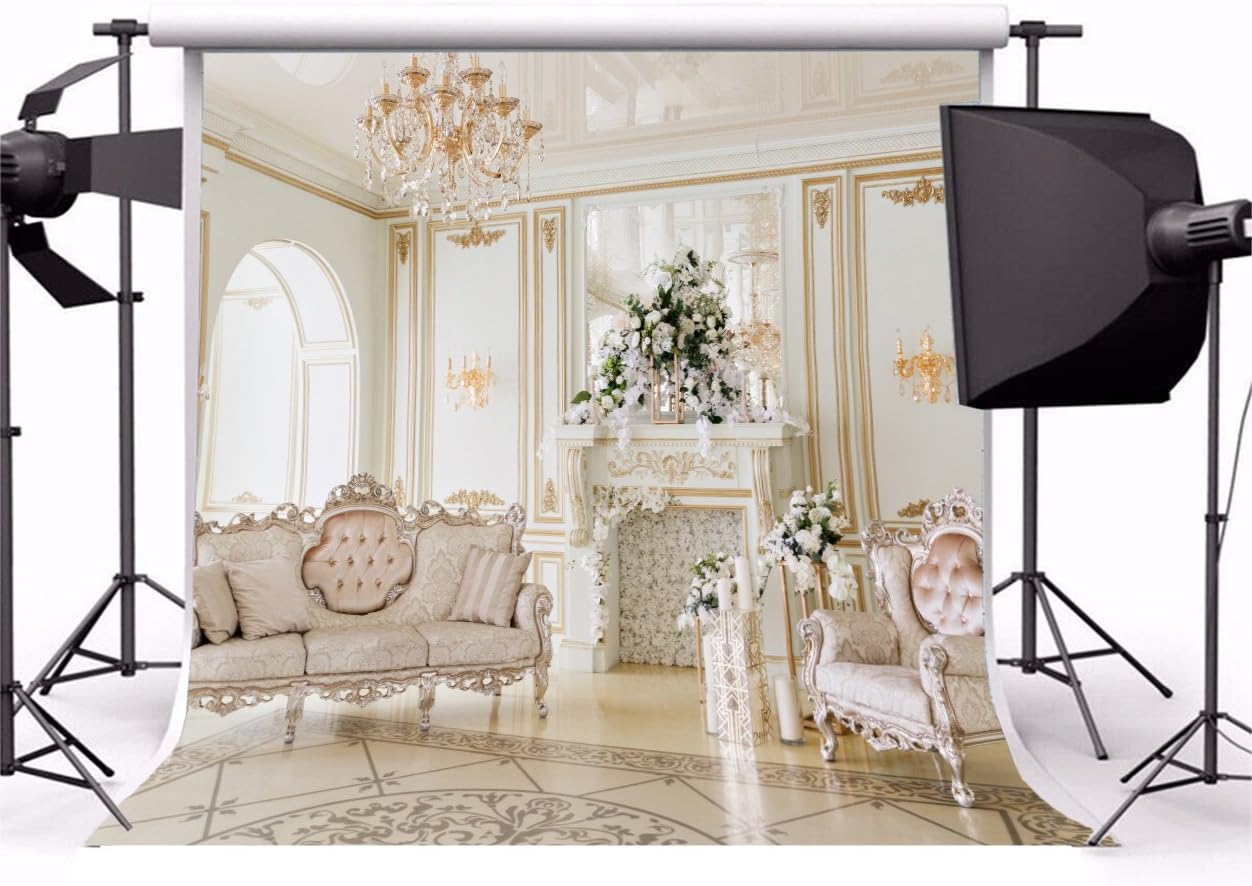 Amazon Com Ofila Fancy Sofa Backdrop 5x5ft Luxury Room European