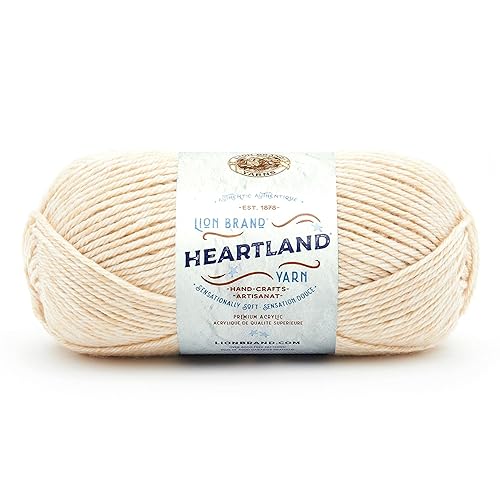 Lion Brand Yarn Heartland Yarn, Worsted-Weight Yarn for Knitting, Crocheting, and Crafting, 1 Pack, Acadia