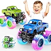 SEPHIX Monster Truck Toys for Toddler Boys Gift:2 Pack Trucks for Boys Age 2-4, Light-Up Wheels Monster Trucks for Kids Ages 4-8,Pull Back Cars for 3+ Year Old Girls,Birthday Gifts for 3 Year Old Boy