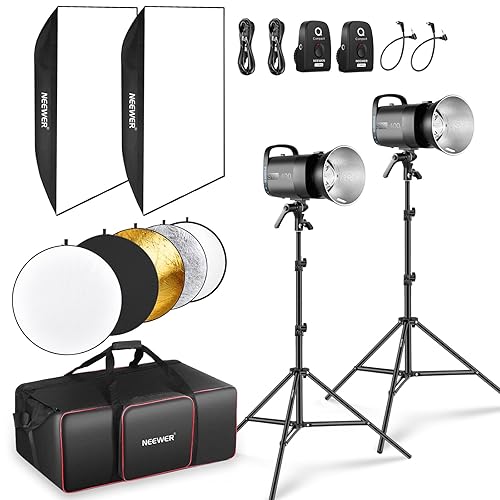 NEEWER 800Ws Studio Monolight Flash Light Kit: Pack S101-400W