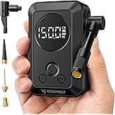 ETENWOLF Mini Bike Pump,20s Fast Inflate Bicycle Pump with Guage,150PSI Portable Electric Bike Air Pump with Presta and Schrader Valve for Mountain Bike,Road Bike,Motorcycle,Car,Sport Ball