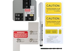 SPZOCE Generator Interlock kit Compatible with General Electric GE 150/200 Amp Panels, Professional Interlock kit, 1 1/4" Distance Between Main and Branch Circuit Breakers(GE-200A)