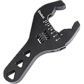 EVIL ENERGY AN Fitting Wrench, 3AN-20AN Adjustable AN Wrench Aluminum Hose Fitting Tool 6 Inch